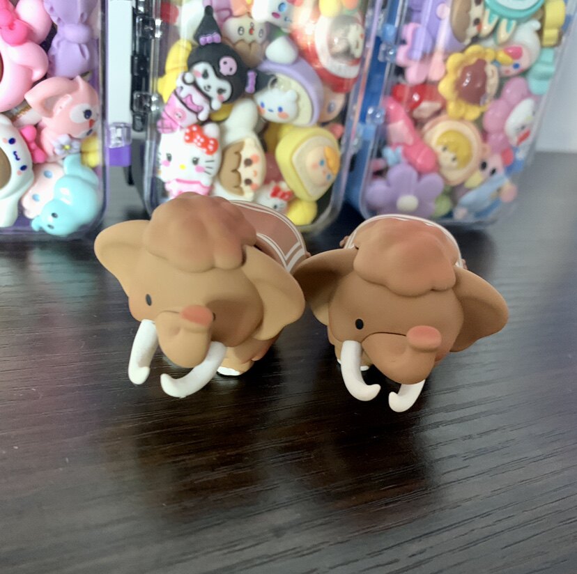 正版散货配件mimi大象mini水波蛋奶油胶diy配件树脂贴片礼物