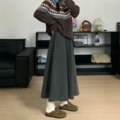 高腰显瘦a字裙300斤中长款 新款 包臀半裙 胖mm半身裙女2025秋季 大码