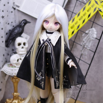 bjd假发长发拼色毛胚可手改