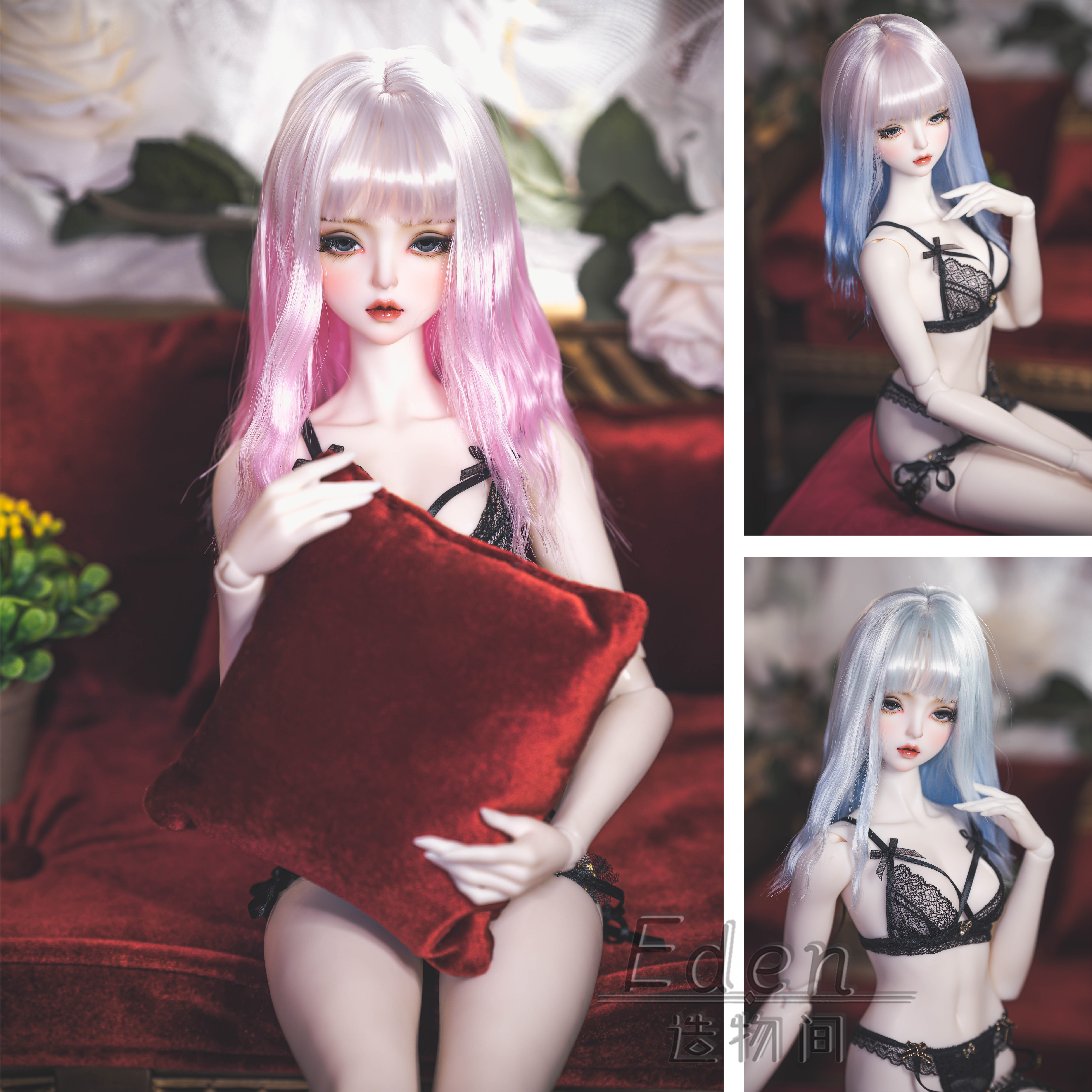 eden造物假发甜心中长款