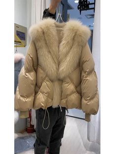 高级感超好看大毛领棉服外套女款2025年新款时尚洋气女冬季加厚