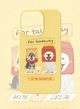 M记小狗手机壳适用iPhone15promax苹果14菲林13黄色12可爱16华为mate60荣耀pura70小米vivox90一加opporeno17