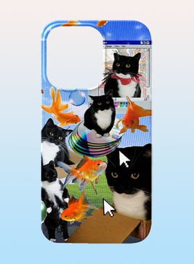 千禧y2k手机壳适用iPhone15promax苹果14菲林13猫咪17可爱16华为mate60荣耀P70小米vivox100s一加opporeno12