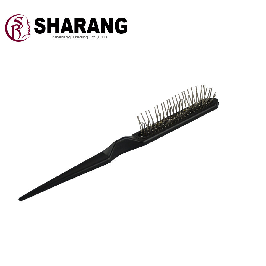 假发尖尾钢针气垫梳理发黑色wig brush 女男士造型假发专用梳子