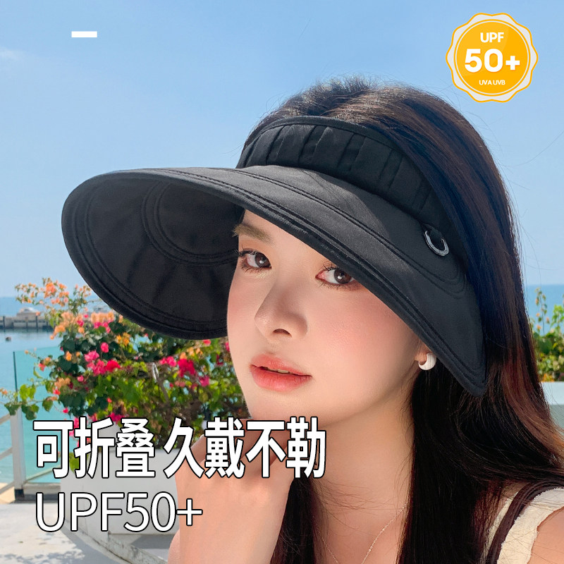 度假旅游女士空顶帽防晒防紫外线图片