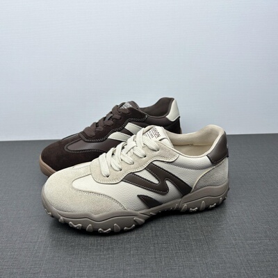 品牌撤柜处理真皮阿甘鞋女2025新款百搭舒适软底软面显脚小德训鞋