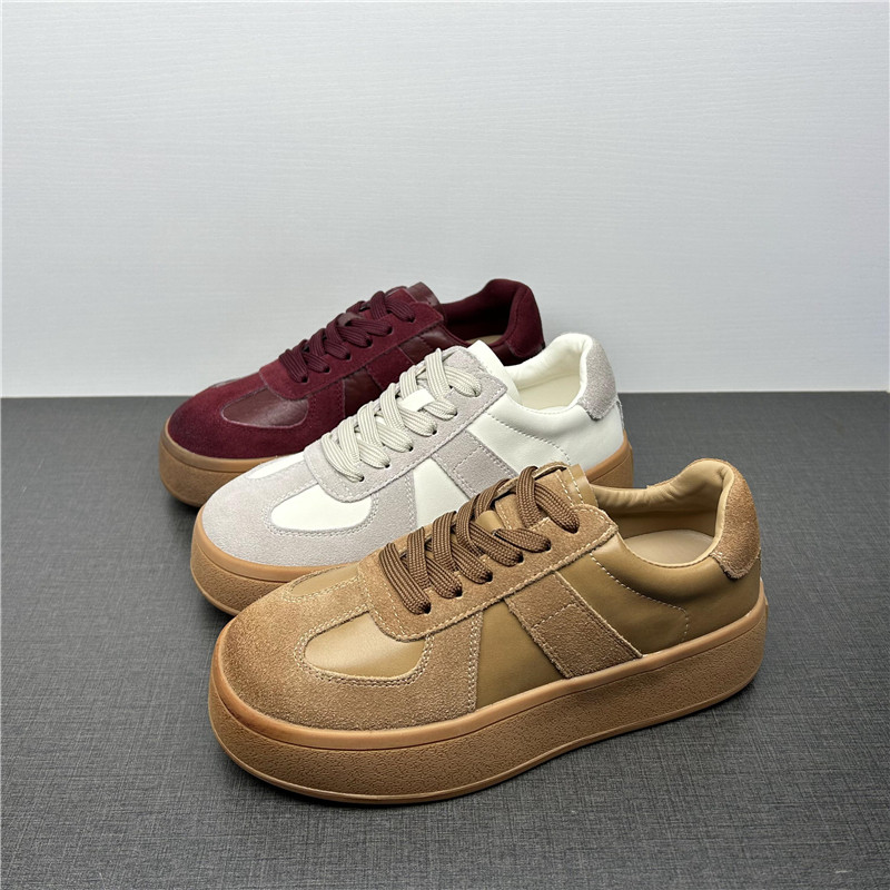 专柜撤柜断码处理真皮女鞋春秋拼色复古休闲德训鞋特价低帮女板鞋,女鞋,时尚休闲鞋,淘宝优惠券,粉丝福利购,淘宝优惠卷