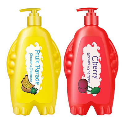 日本进口儿童沐浴露洗发水二合一