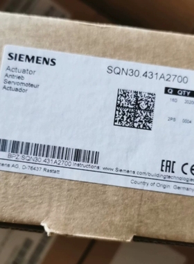 议价 全新原装西门子伺服电机SQN30.431A2700，SQN3