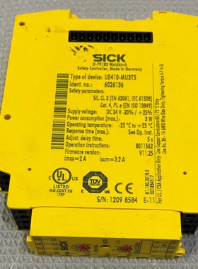 议价 UE410-MU3T5 德国西克SICK安全继电器 6026