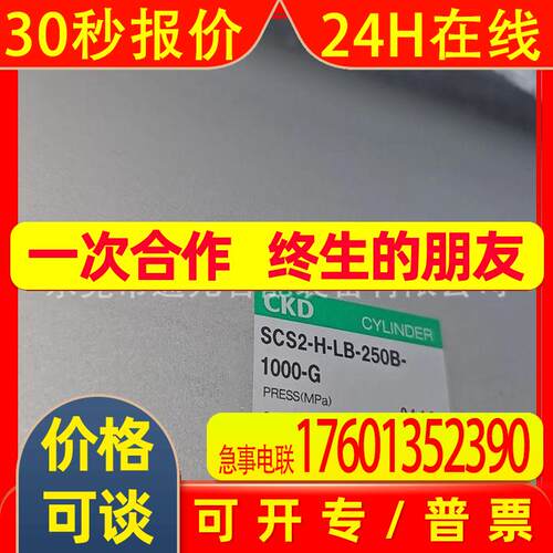 CKD原装拉杆气缸SCS2-N-CB-250B-770-JI/Z/SCS2-N-CB-250B-820/Z