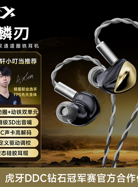 西伯利亚麟刃一圈一铁入耳式游戏耳机电竞hifi有线Type-C电脑专用