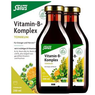 Salus莎露斯液体活性维生素b族复合维生素b2b12b1生物素250ml*2瓶