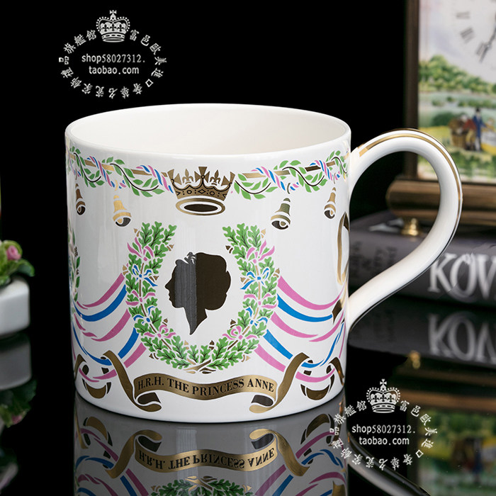 盒装英国Wedgwood 1973年结婚生日年度陶瓷大马克杯茶杯水杯