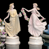 威基伍德Wedgwood纯手工跳舞女神限量绝版 瓷偶人物雕塑毫宅摆件