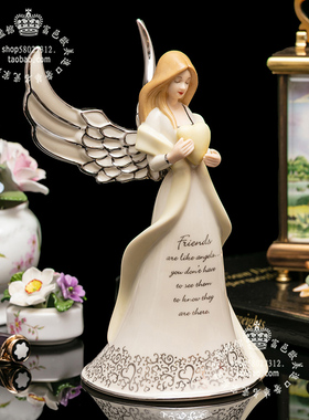 Bradford守护祝福心形爱心天使2005限量陶瓷音乐铃生日朋友礼物