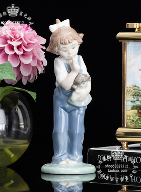 Lladro手绘陶瓷娃娃生日送礼