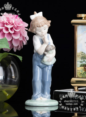 Lladro手绘陶瓷娃娃生日送礼