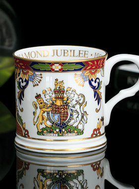 皇家伍斯特Royal Worcester 2012女王加冕60周年骨瓷茶杯咖啡杯