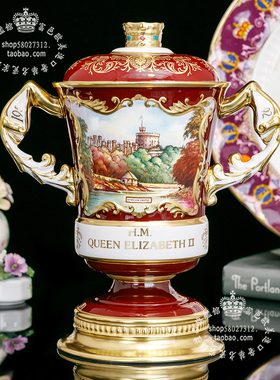 安兹丽女王1992骨瓷宝瓶花盆
