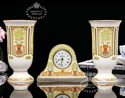 RoyalWorcester骨瓷花瓶时钟