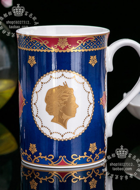 英国Royal Worcester皇家伍斯特2012 2013女王纪念骨瓷茶杯马克杯