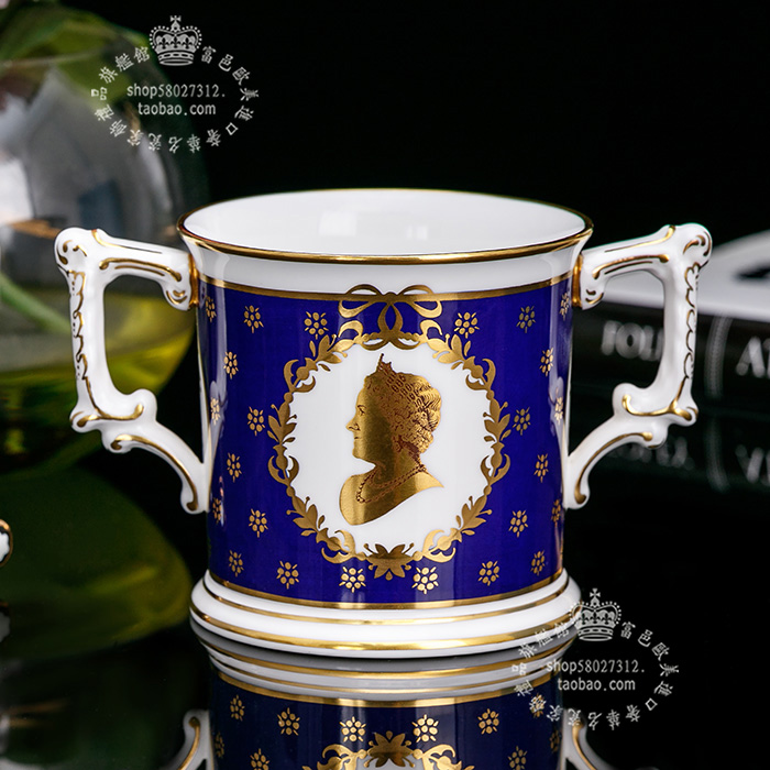 皇冠德贝瓷女王1980生日马克杯