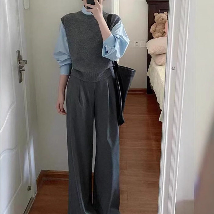 休闲套装秋冬款女新款韩剧穿搭三休闲运动套装