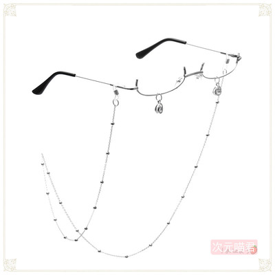 taobao agent Chain, metal glasses, Lolita style, punk style, cosplay