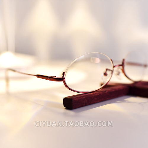 性感带镜片半框眼镜酒红椭圆镜框