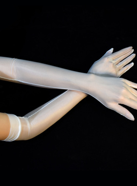 原宿Lolita洛丽塔哑光亮丝白丝手袜纯欲lo娘花嫁手套茶话会配饰