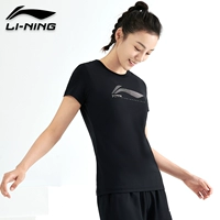 Li Ning, быстросохнущая летняя футболка, дорожная спортивная дышащая одежда для йоги, для бега, свободный крой, короткий рукав