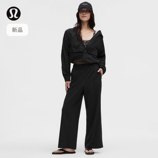Breezily 女士中腰长裤速干芯吸丨lululemon丨LW5IXBA