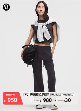 Pull-On 女士松紧腰中腰阔腿裤 28 丨lululemon丨LW5IB9A