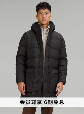Wunder Puff 男士长款羽绒外套 羽绒服 防风丨lululemon丨LM4AJKS