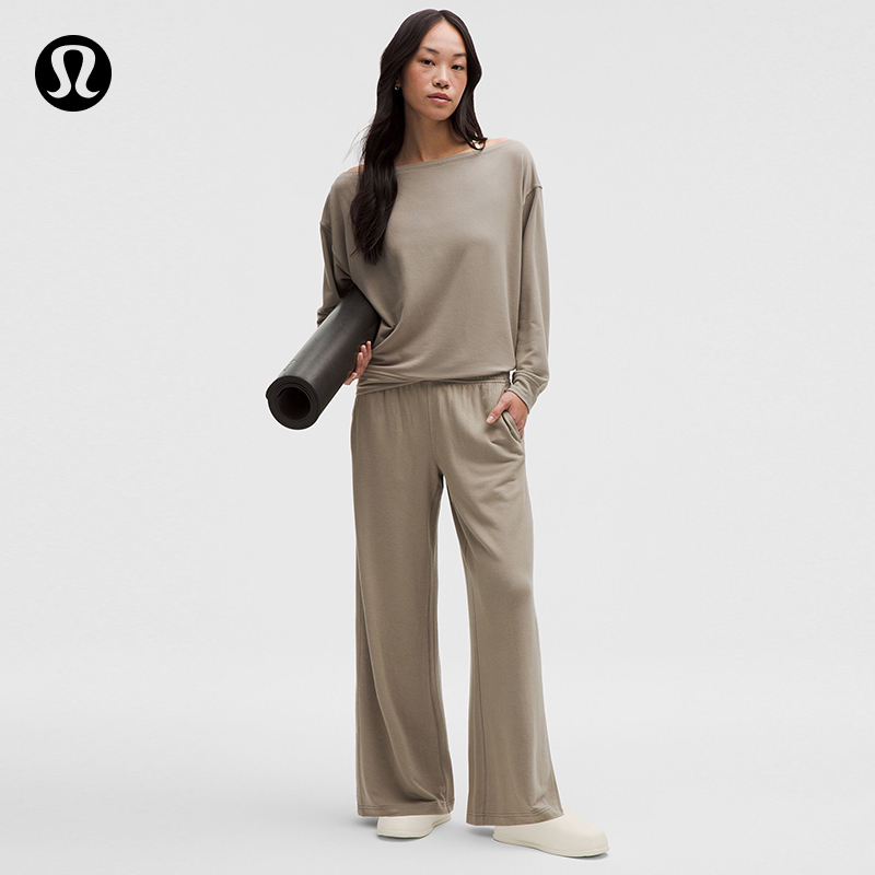 BeCalm女士中腰阔腿裤丨