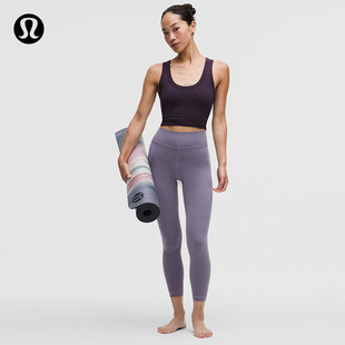 Groove 女士运动高腰罗纹拼接紧身裤 24 丨lululemon丨LW5HHJA