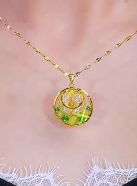 轻奢高级感猫眼石耳扣耳环2025新款超仙网红时尚百搭显脸瘦耳饰潮