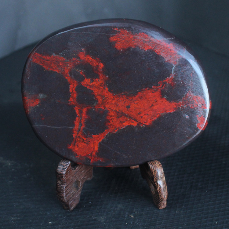 千蕊天然鸡血玉摆件 家居摆件 鸡血红碧玉桂林鸡血玉摆饰