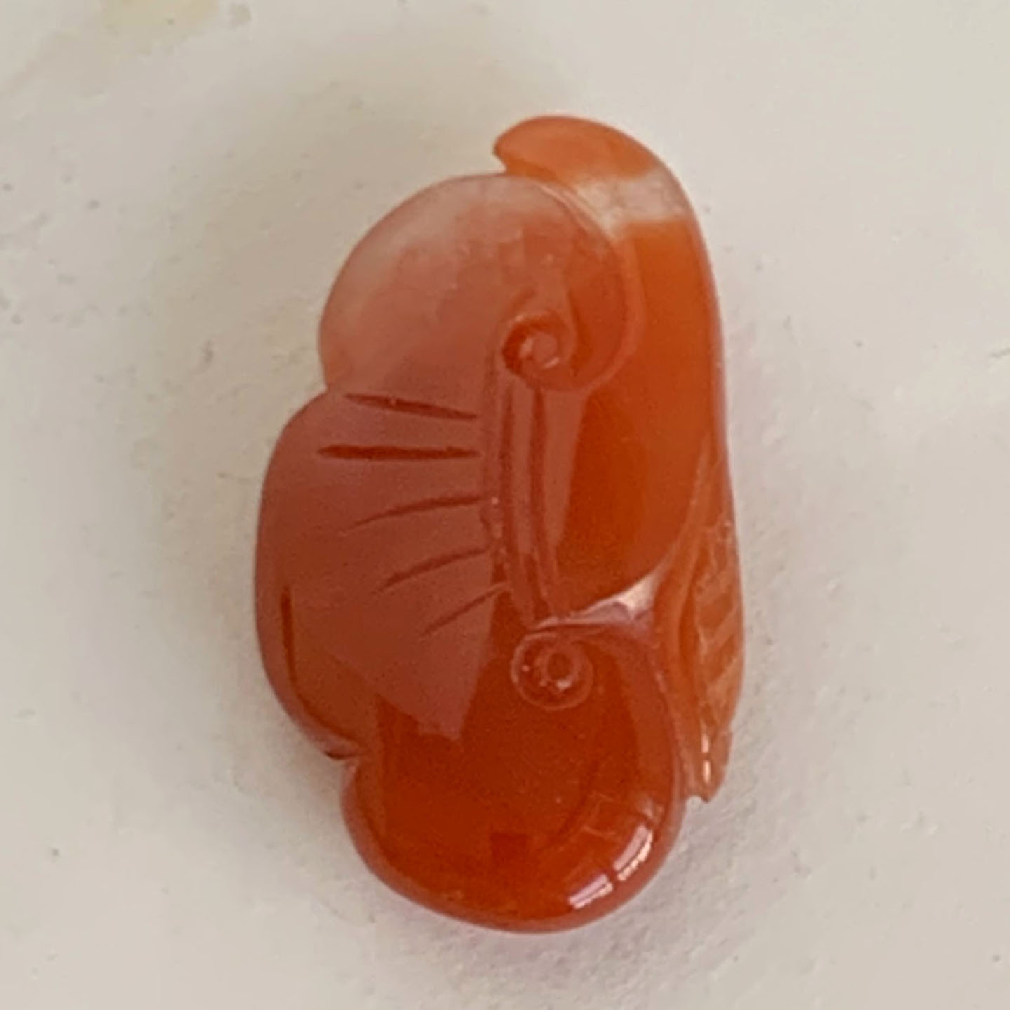 天然水晶红兔毛如意吊坠项坠