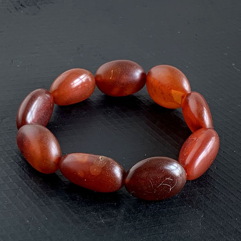 籽玛瑙手串千蕊玛瑙原石手链马达加斯加河冲玛瑙料料手串男士礼品