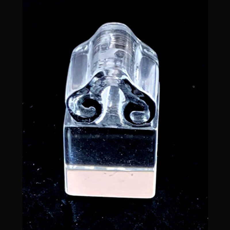 千蕊天然白水晶印章方章钮章祥云头章姓名私章刻字定制实物清透