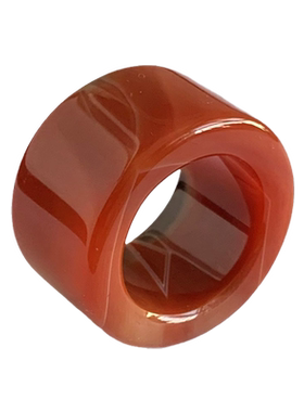 天然红玛瑙板指修心坐禅