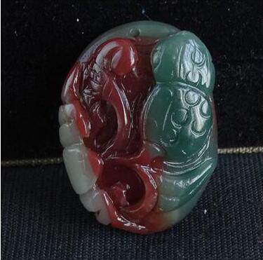 千蕊天然盐源玛瑙原石雕刻吊坠紫绿玛瑙项链如意多款一图一物实物