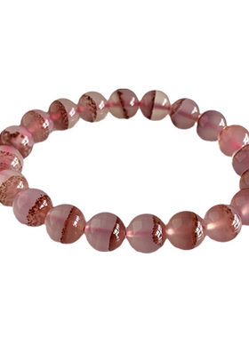 天然玛瑙红朱砂手链玉髓