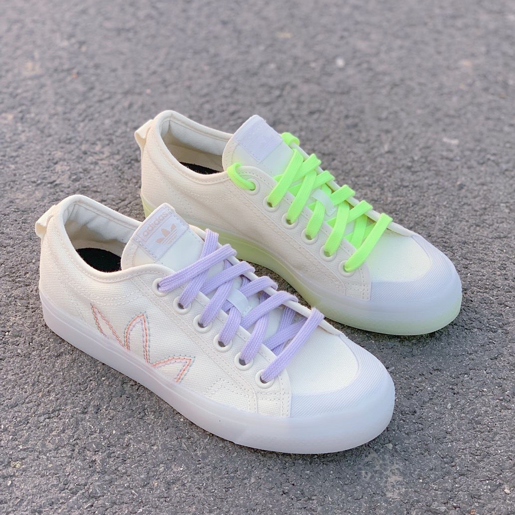 adidas 三叶草 nizza 男女经典时尚百搭帆布鞋透气休闲板鞋gx2731