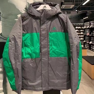 男款 运动休闲时尚 阿迪达斯 Adidas 百搭户外防风保暖羽绒服GF0077