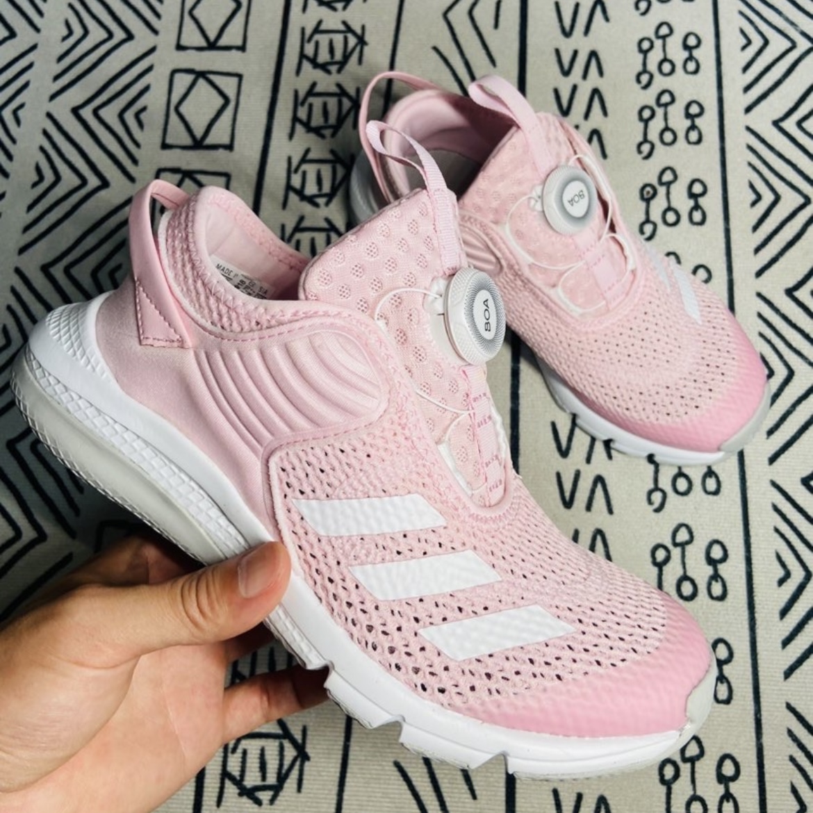 Adidas阿迪达斯女童鞋BOA网面鞋运动跑步训练鞋GZ3362