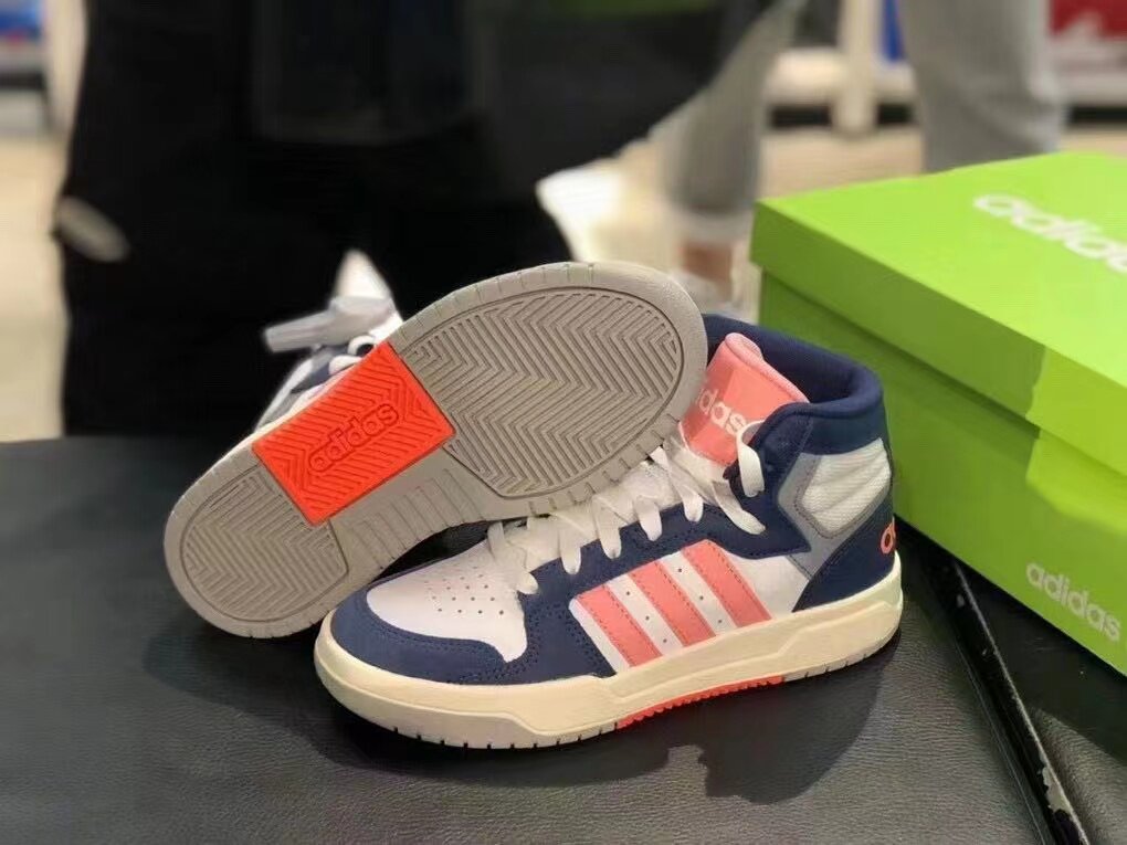 adidas阿迪达斯neo女鞋高帮耐磨缓震运动休闲鞋 eh1451