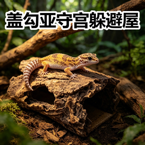 盖勾亚守宫躲避屋仿树皮洞穴爬宠屋丛林生态造景爬台潮流装饰摆件